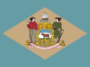 Delaware state flag for testimonials