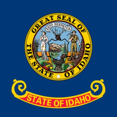 State flag of Idaho for testimonials