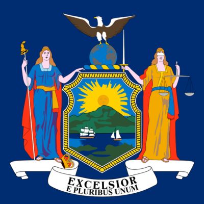 New York flag for testimonials