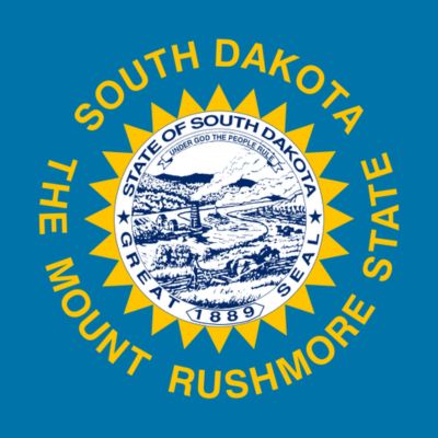 State flag of South Dakota for testimonials